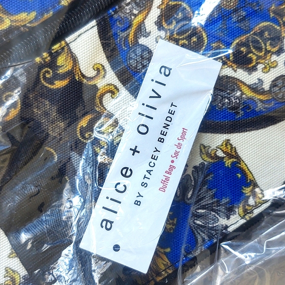 ALICE +OLIVIA Duffle Bag - Regal Romance in Sapphire Blue - Picture 6 of 7